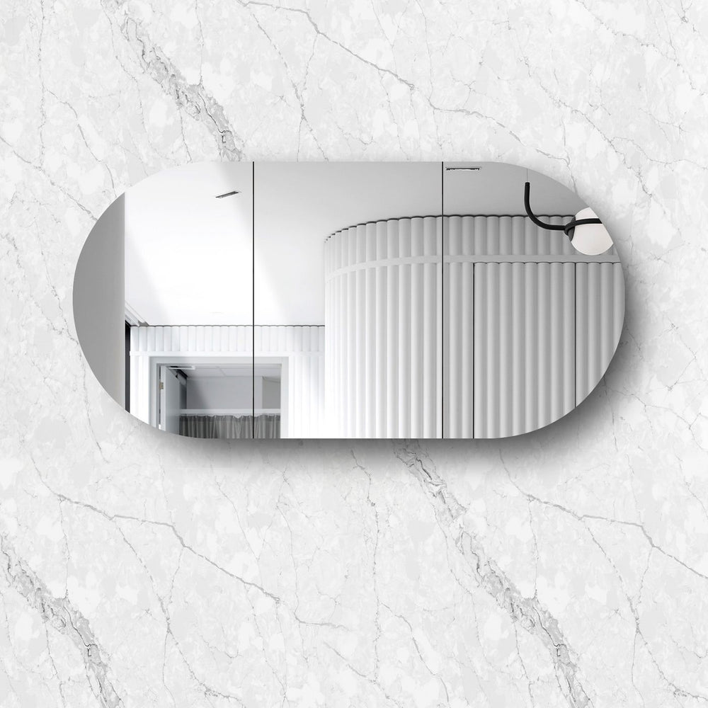 OTTI BONDI MATTE WHITE SHAVING CABINET 1800X900MM
