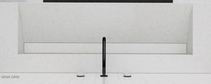 GALLARIA ELAN RECTANGULAR DELUXE WASHPLANE 1200MM VENA GRIS