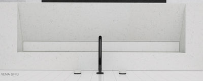GALLARIA ELAN RECTANGULAR DELUXE WASHPLANE 1200MM VENA GRIS