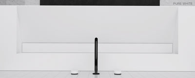 GALLARIA ELAN RECTANGULAR ELEMENTS STONE WASHPLANE 1200MM PURE WHITE