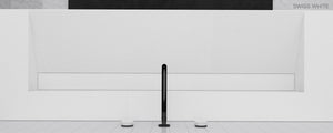 GALLARIA ELAN RECTANGULAR ELEMENTS STONE WASHPLANE 1600MM SWISS WHITE