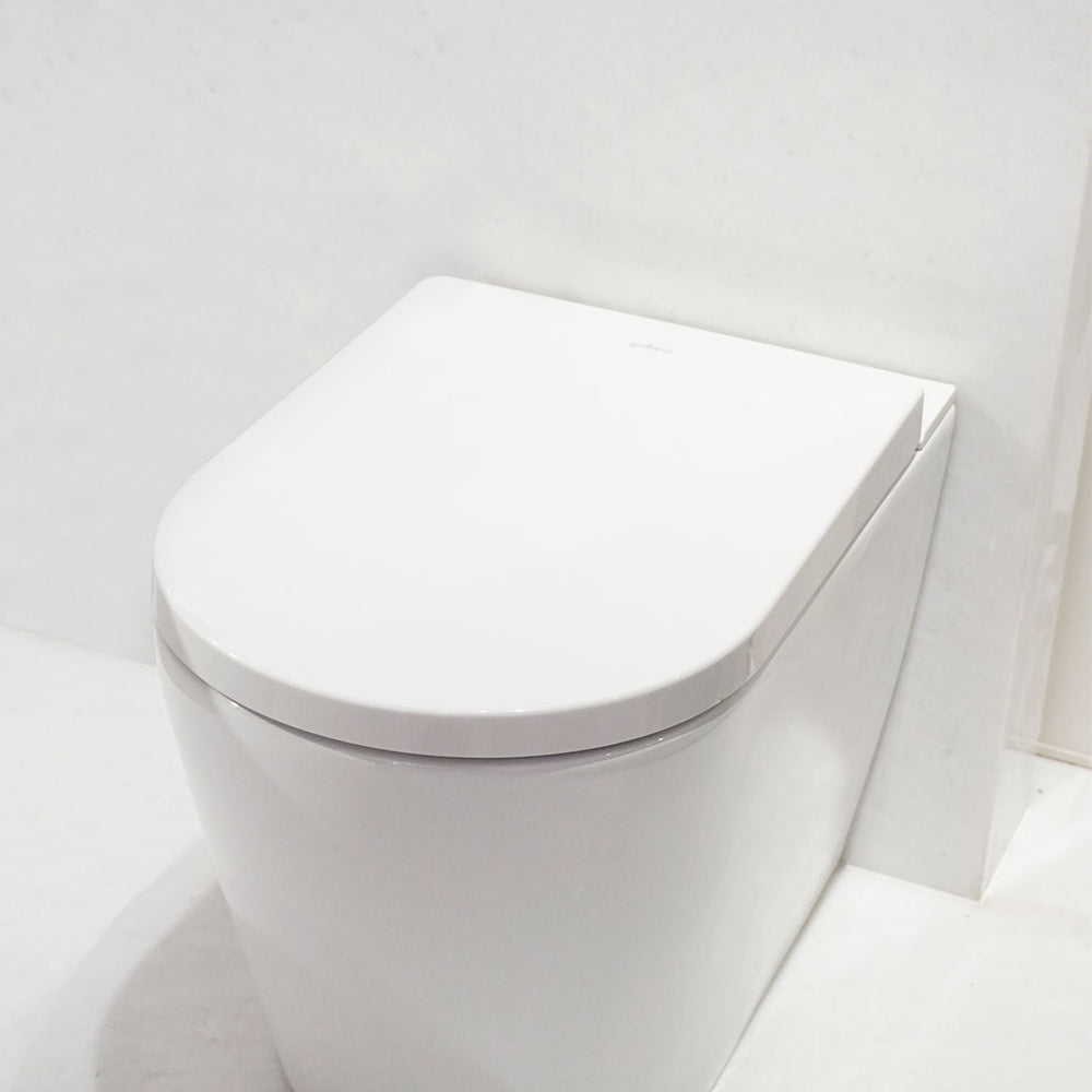 GALLARIA EVO COMFORT RIMLESS WALL FACE PAN AND REMOTE BIDET PACKAGE GLOSS WHITE