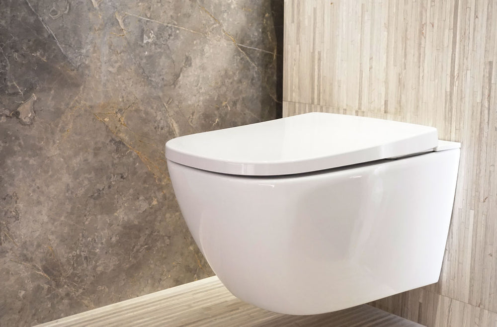 GALLARIA LENZA COMFORT RIMLESS WALL HUNG PAN AND REMOTE BIDET PACKAGE GLOSS WHITE