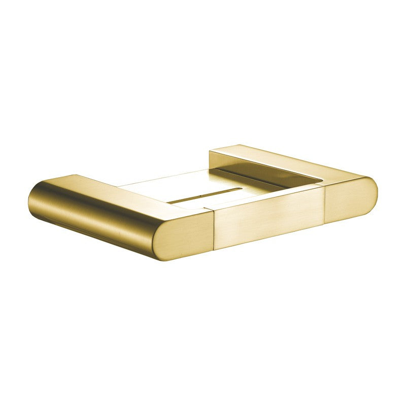 IKON FLORES SOAP HOLDER BRUSHED GOLD 188MM