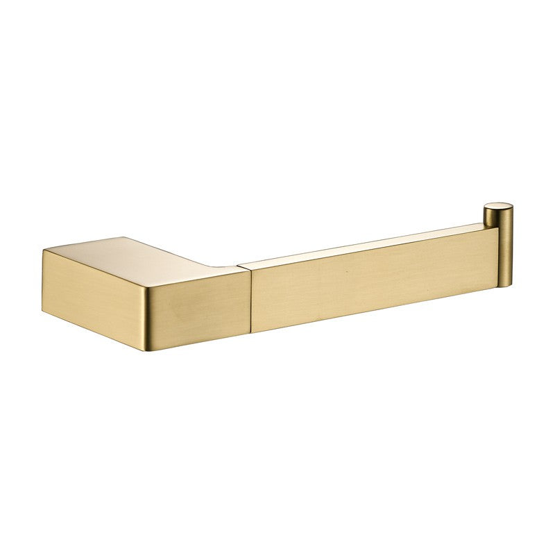 IKON CERAM TOILET ROLL HOLDER BRUSHED GOLD 180MM