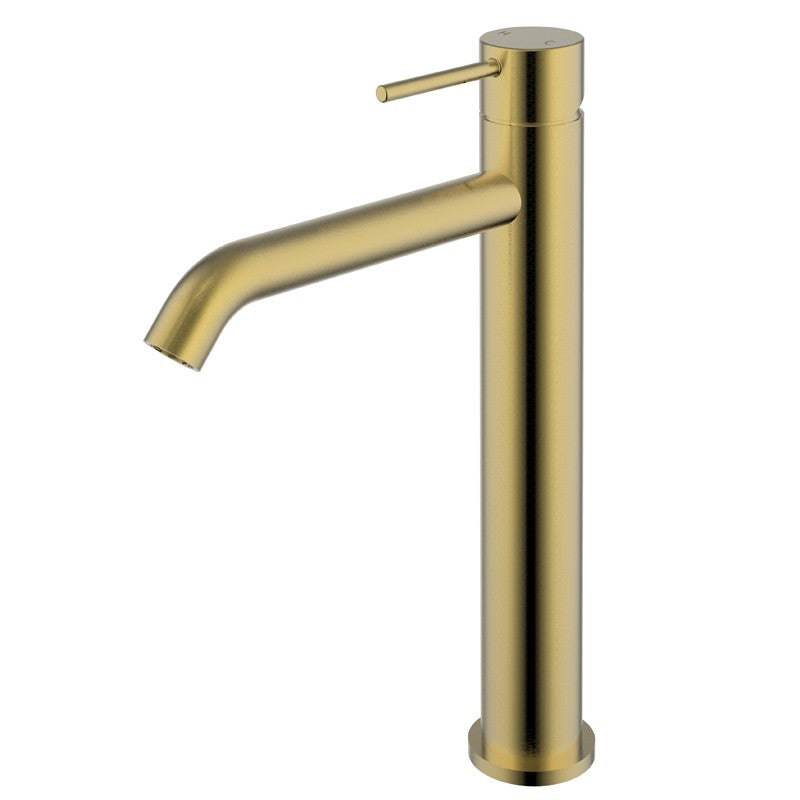IKON HALI LEAD FREE HIGH RISE BASIN MIXER 291MM BRUSHED GOLD