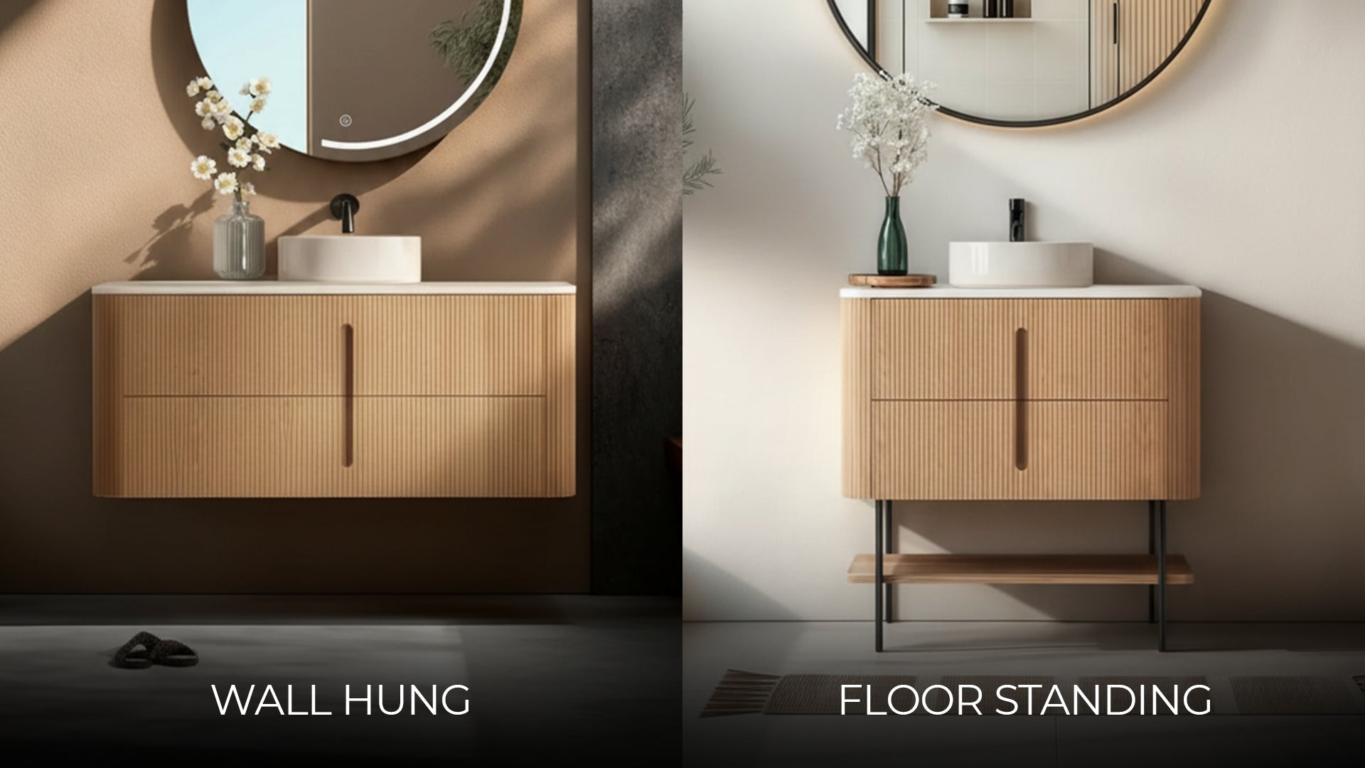 How to Choose Between Wall-Hung and Floor-Standing Vanity?