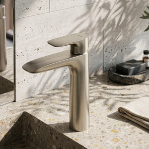 TOTO GA SEMI TALL BASIN MIXER 209MM BRUSHED NICKEL