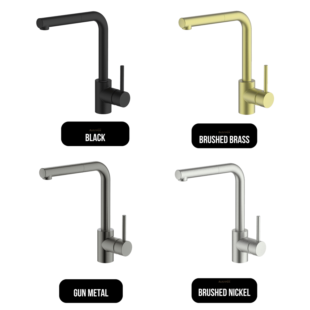 GARETH ASHTON Lucia Pull-Out Sink Mixer 302mm available finishes