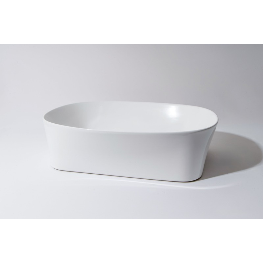 CLAYA DOVE RECTANGULAR ABOVE COUNTER BASIN GLOSS WHITE 500MM