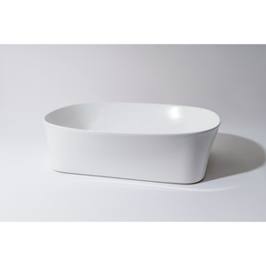 CLAYA DOVE RECTANGULAR ABOVE COUNTER BASIN GLOSS WHITE 500MM