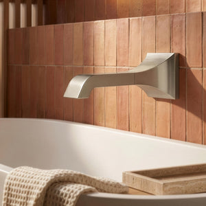 TOTO GC BATH SPOUT 210MM BRUSHED NICKEL
