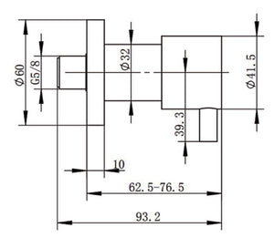 AQUAPERLA WALL TAP BRUSHED NICKEL