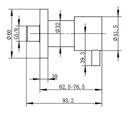 AQUAPERLA WALL TAP BRUSHED NICKEL