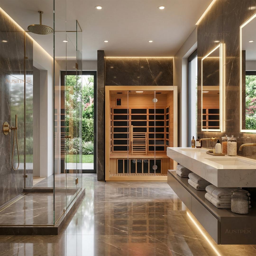 REVEL KORA 3 PERSON FULL SPECTRUM INFRARED SAUNA ROOM LOW EMF VERSION