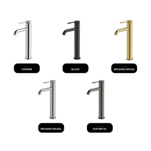 GARETH ASHTON Poco Knurled Tall Basin Mixer available finishes