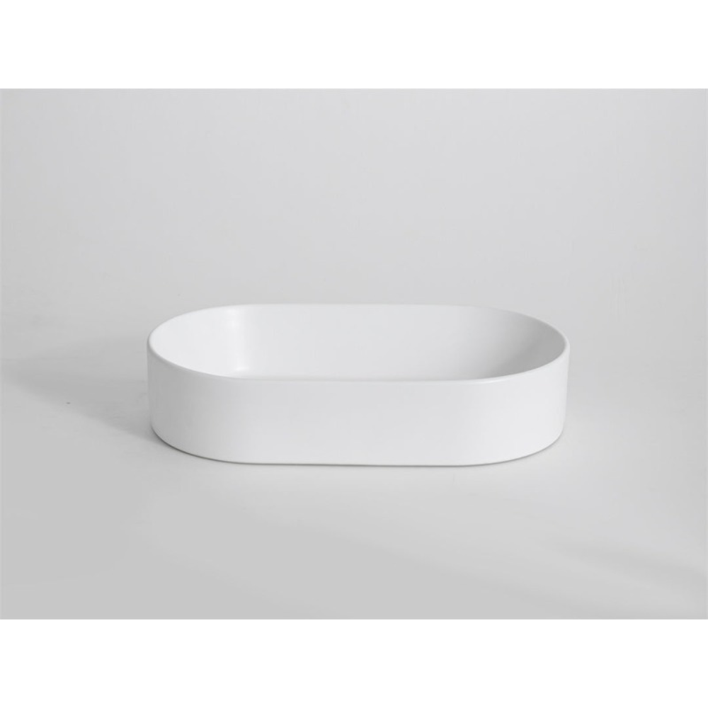 CLAYA PILL ABOVE COUNTER BASIN GLOSS WHITE 525MM