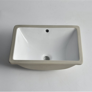 CLAYA RECTANGULAR UNDER COUNTER BASIN GLOSS WHITE 465MM