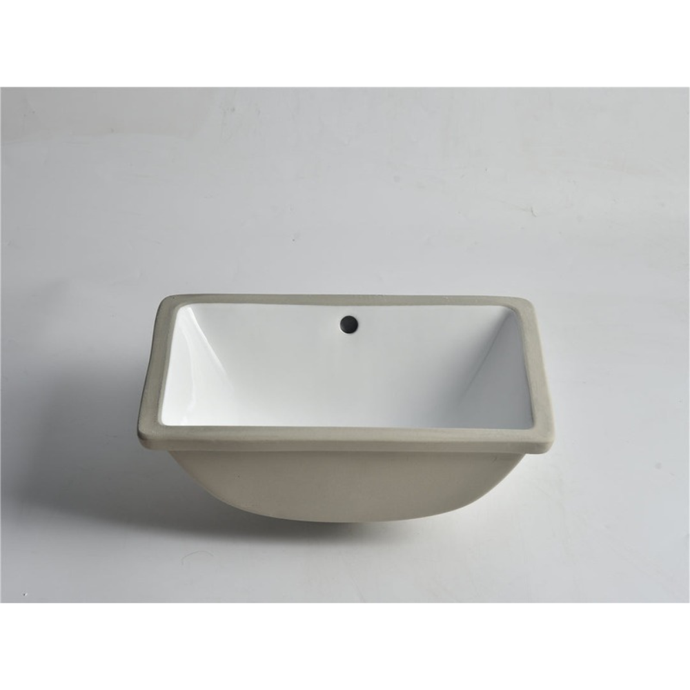 CLAYA RECTANGULAR UNDER COUNTER BASIN GLOSS WHITE 465MM