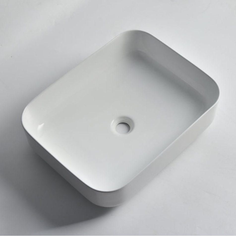 CLAYA OVAL ABOVE COUNTER BASIN GLOSS WHITE 500MM