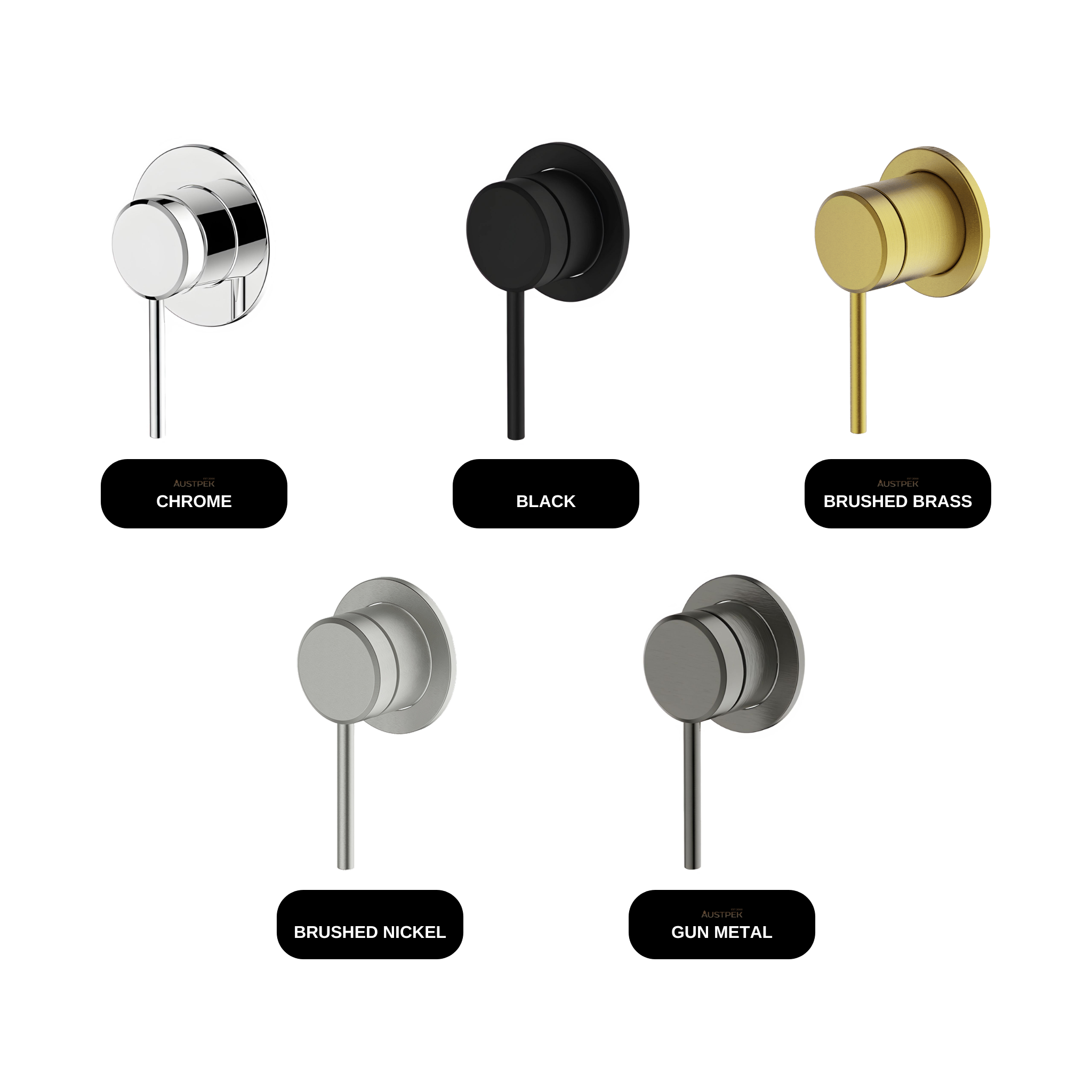 GARETH ASHTON Poco Wall Mixer available finishes