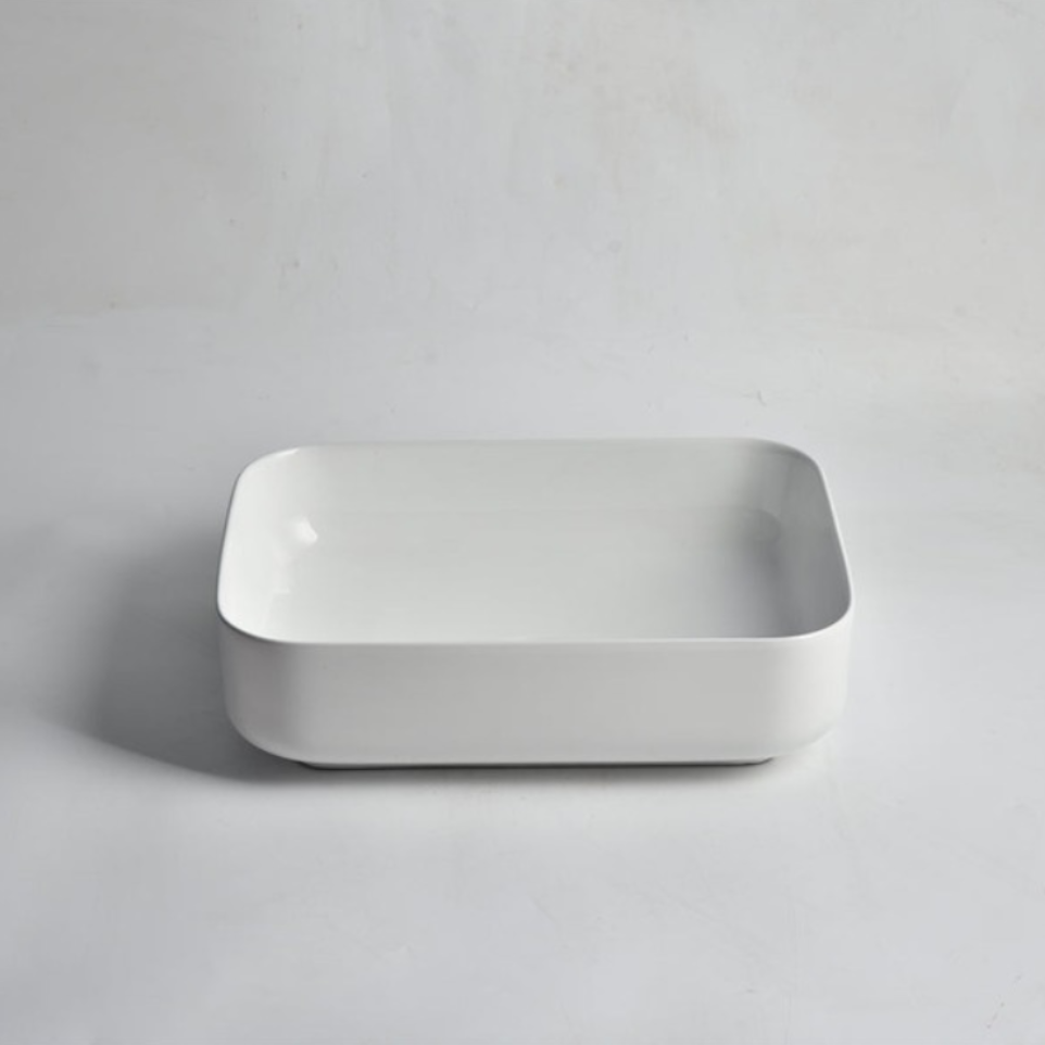 CLAYA OVAL ABOVE COUNTER BASIN GLOSS WHITE 500MM
