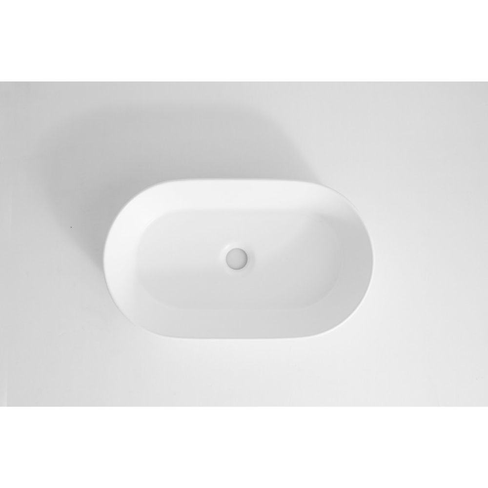 CLAYA PILL ABOVE COUNTER BASIN MATTE WHITE 525MM