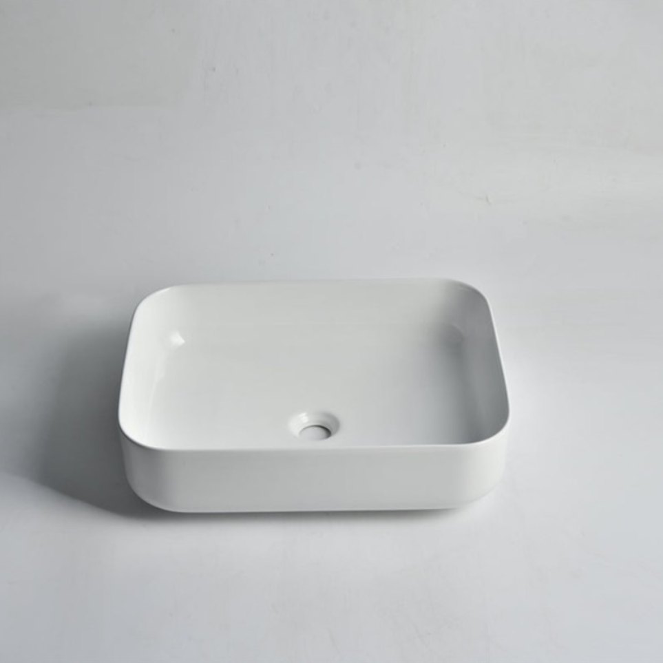 CLAYA OVAL ABOVE COUNTER BASIN GLOSS WHITE 500MM