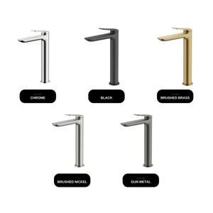 GARETH ASHTON Vela Tall Basin Mixer available finishes