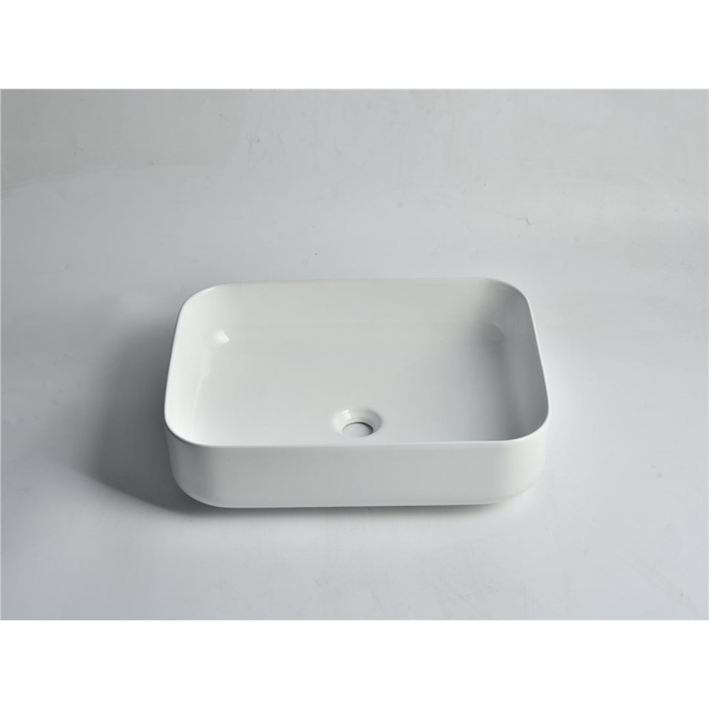 CLAYA OVAL ABOVE COUNTER BASIN GLOSS WHITE 500MM