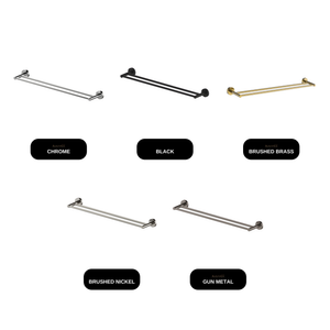 GARETH ASHTON Poco Non-Heated Double Towel Rail 760mm available finishes