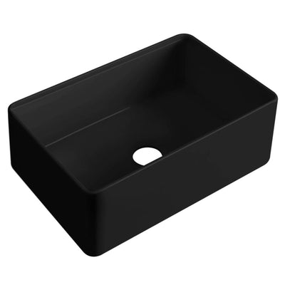 LUKKA ROCCIA FARMHOUSE BUTTLER FINE FIRECLAY SINGLE BOWL SINK MATTE BLACK 835MM