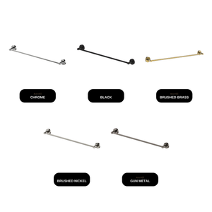 GARETH ASHTON Poco Non-Heated Single Towel Rail 760mm available finishes