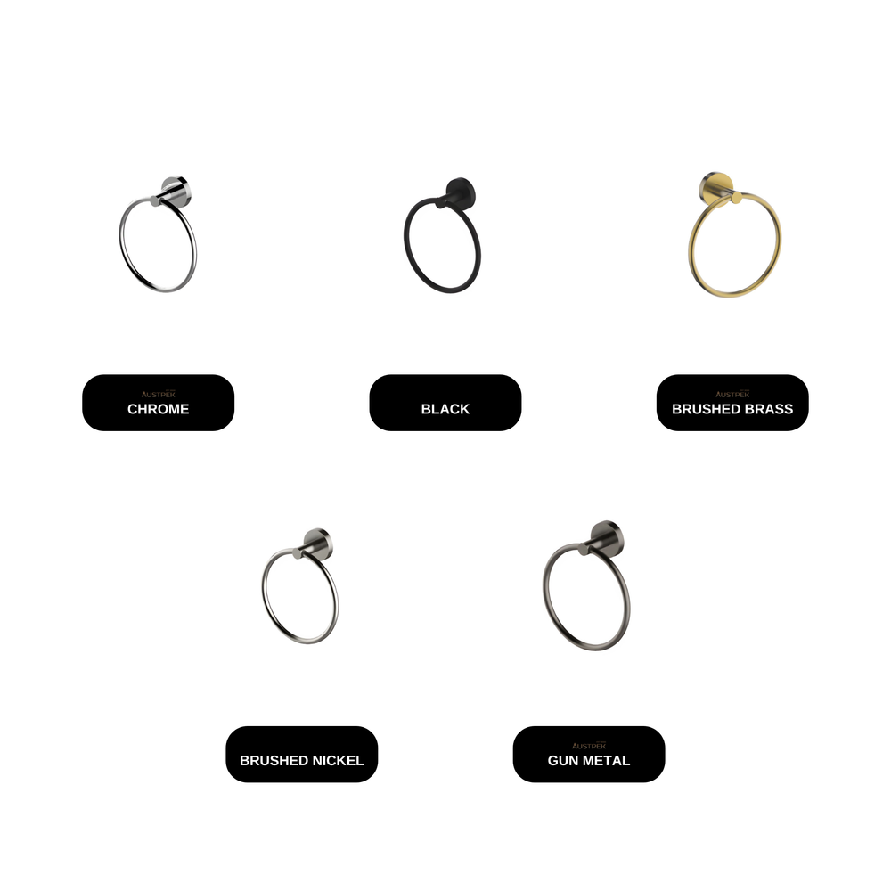 GARETH ASHTON Poco Towel Ring available finishes