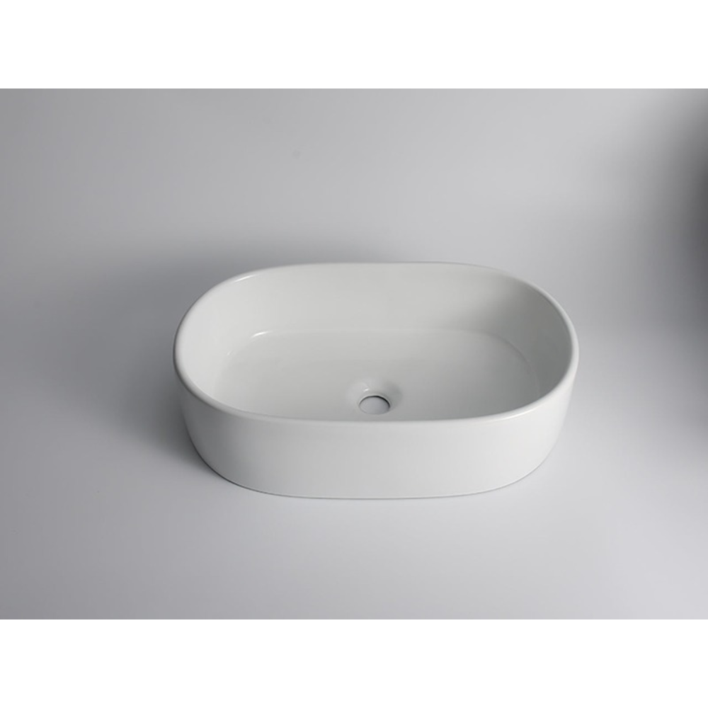 CLAYA PILL ABOVE COUNTER BASIN GLOSS WHITE 560MM