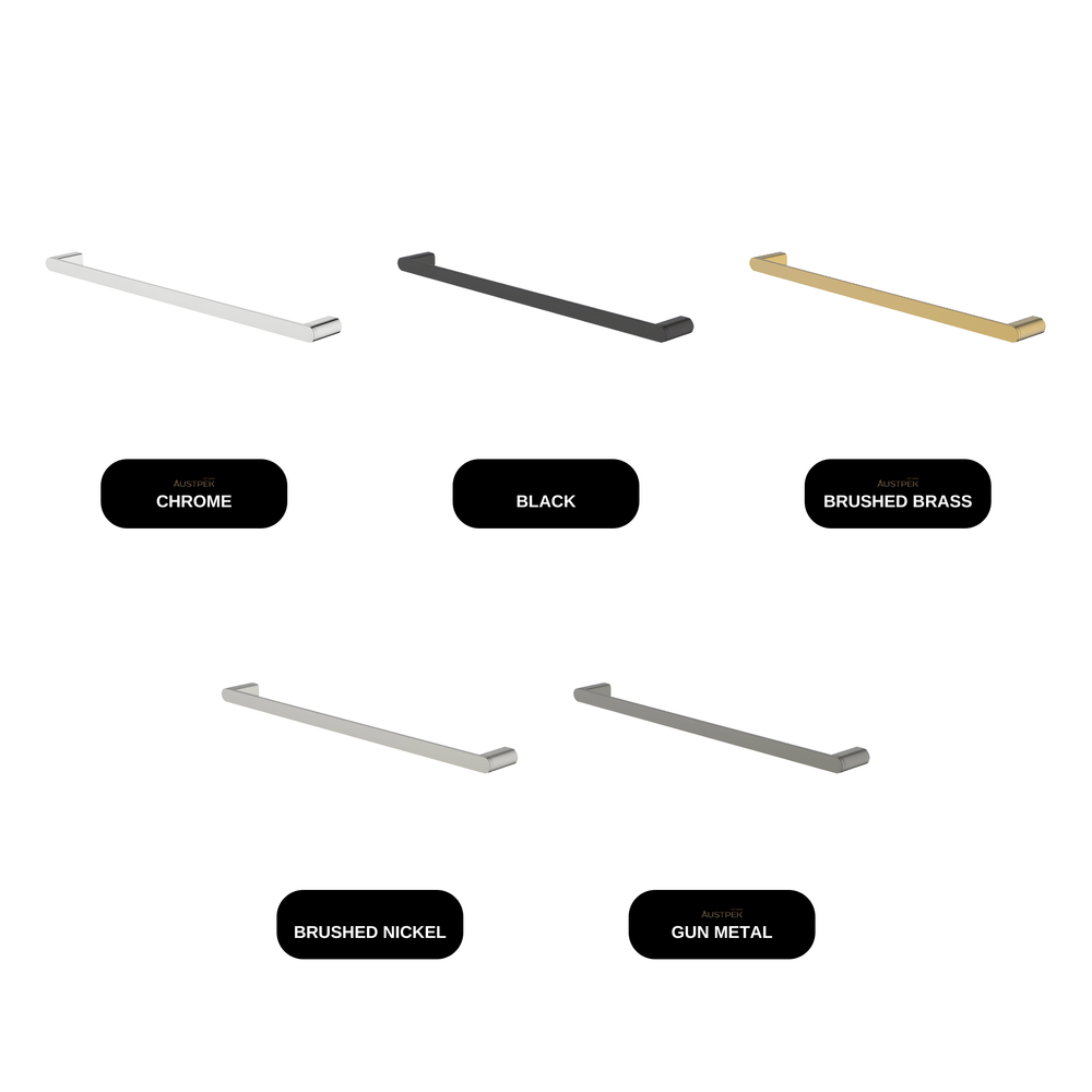 ABEY Vela Non-Heated Single Towel Rail 600mm available finishes