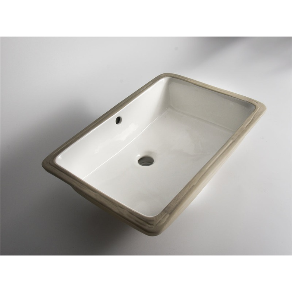 CLAYA RECTANGULAR UNDER COUNTER BASIN GLOSS WHITE 530X370MM