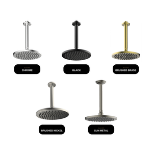 GARETH ASHTON Brass Round Vertical Shower 200mm available finishes