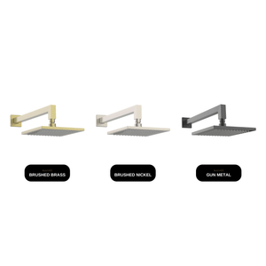 GARETH ASHTON Brass Square Horizontal Shower 200mm available finishes