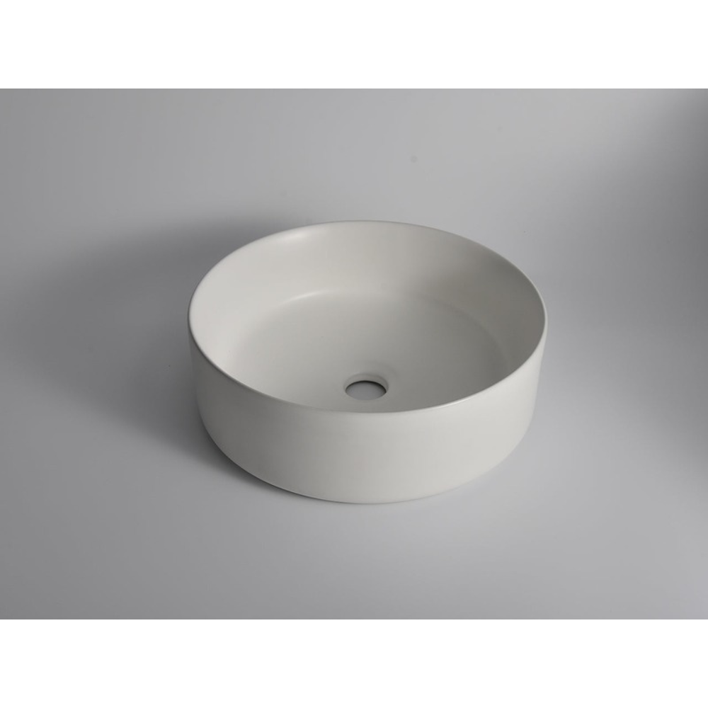CLAYA ROUND ABOVE COUNTER BASIN MATTE WHITE 360MM