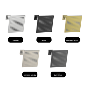 GARETH ASHTON Square Vertical Shower 200mm available finishes