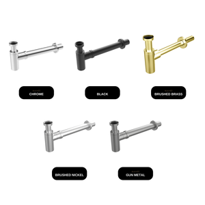 Poco Bottle Trap available finishes