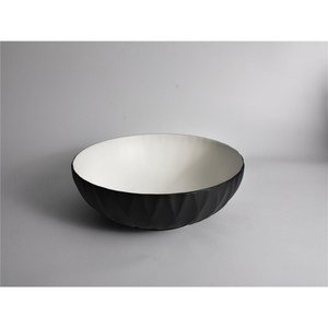 CLAYA POLAR RUBY ROUND ABOVE COUNTER BASIN TEXTURED MATTE BLACK 400MM