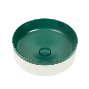 CLAYA COLOUR PLUS ROUND ABOVE COUNTER BASIN MATTE GREEN 370MM