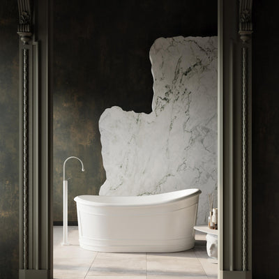 BELBAGNO RITZ FREESTANDING BATHTUB MATTE WHITE 1676MM