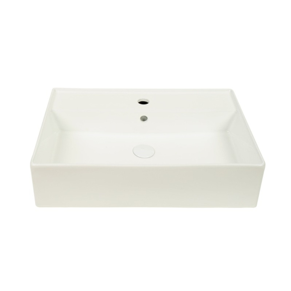 CLAYA FORMA RECTANGULAR WALL HUNG BASIN GLOSS WHITE 605MM