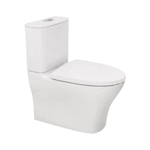 AMERICAN STANDARD SIGNATURE HYGIENE RIM CLOSE COUPLED BACK-TO-WALL TOILET SUITE BOTTOM INLET WITH STANDARD SEAT WHITE