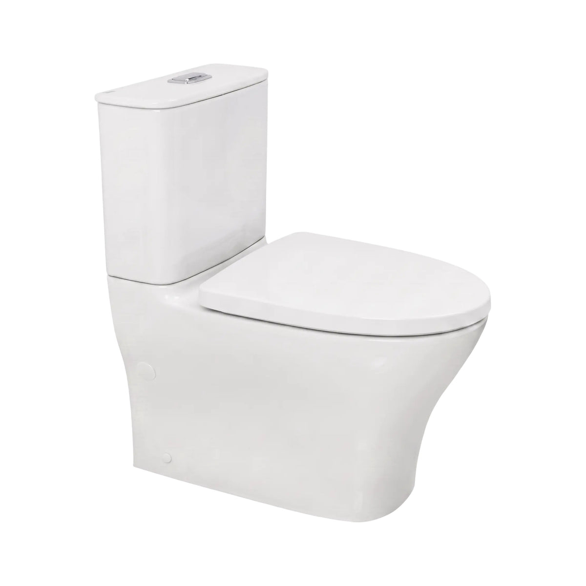 AMERICAN STANDARD SIGNATURE HYGIENE RIM CLOSE COUPLED BACK-TO-WALL TOILET SUITE BACK INLET WITH STANDARD SEAT WHITE
