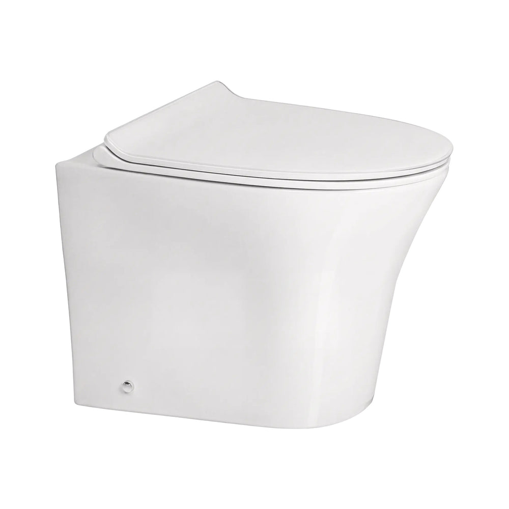 AMERICAN STANDARD SIGNATURE HYGIENE RIM BACK-TO-WALL TOILET PAN WITH CRYSTASLEEK SEAT WHITE