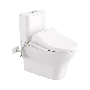 AMERICAN STANDARD SIGNATURE HYGIENE RIM CLOSE COUPLED BACK-TO-WALL SMART TOILET SUITE BOTTOM INLET WITH SPALET E-BIDET SEAT WHITE